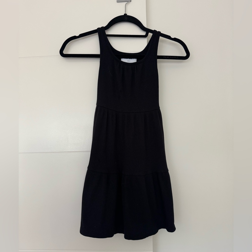 Girls Black Sleeveless Dress Size 6-7 NWOT